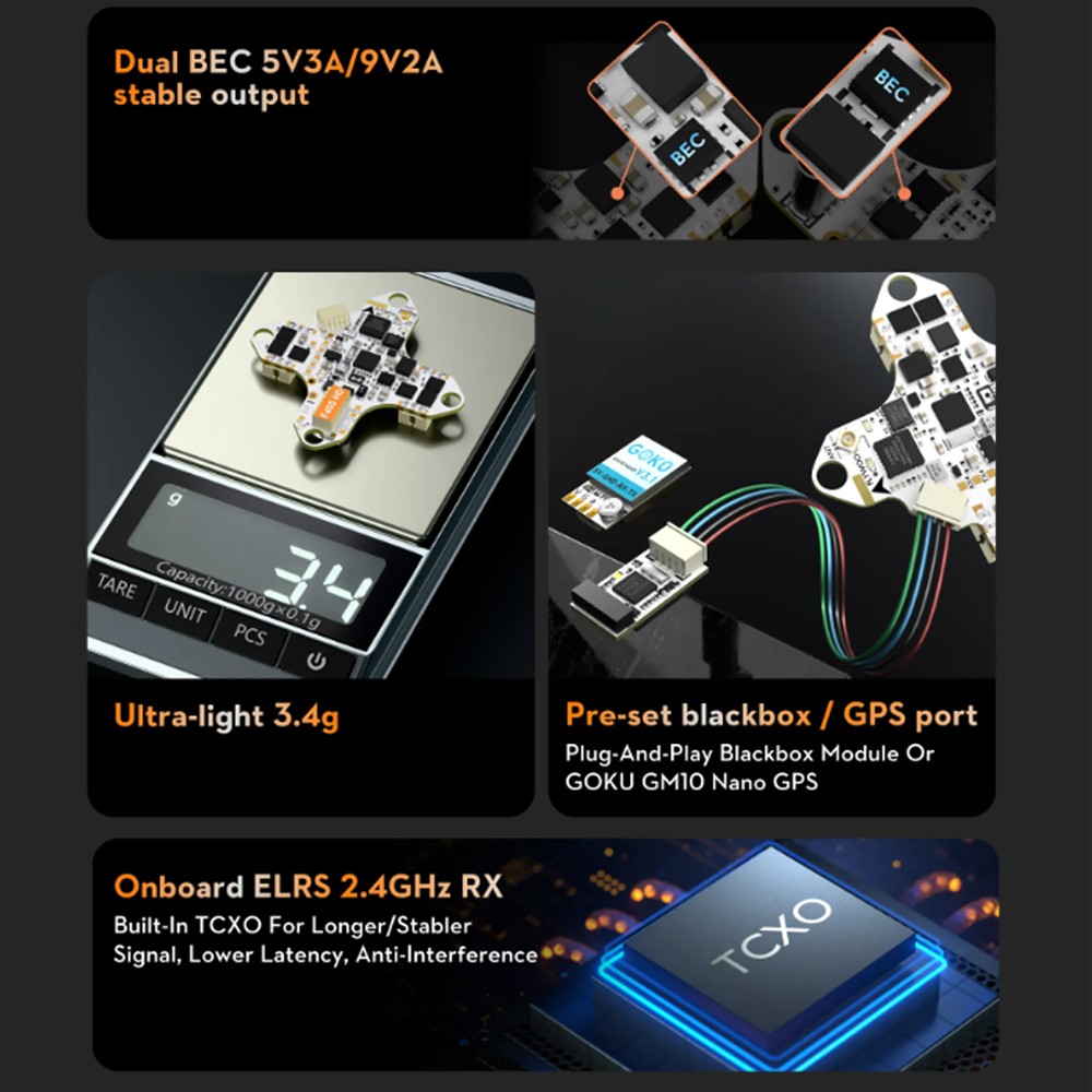 FLYWOO GOKU F405 HD 1S 12A AIO - Fpv Drone Flight Controller recensie en prijs